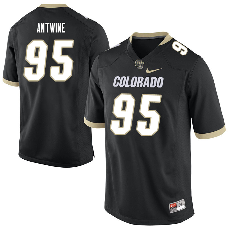Men #95 Israel Antwine Colorado Buffaloes College Football Jerseys Sale-Black